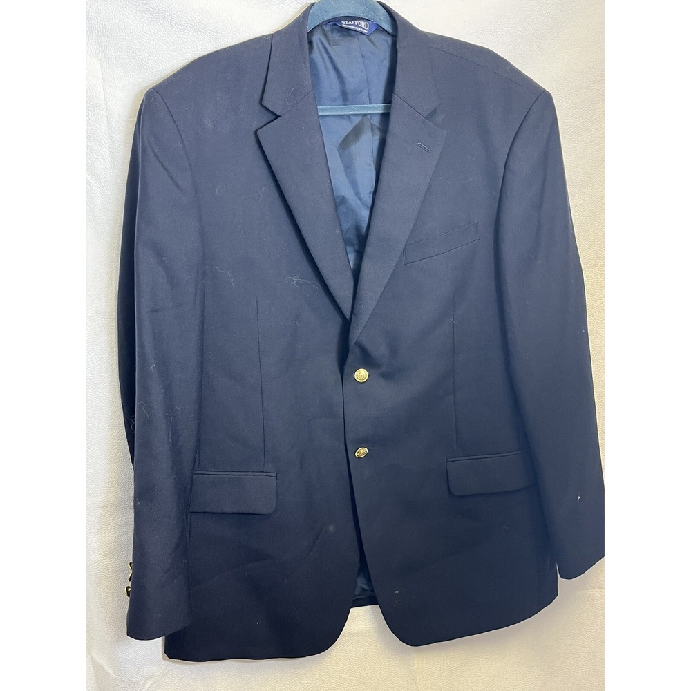 Men's Strafford Signature Navy Blue Sport Coat